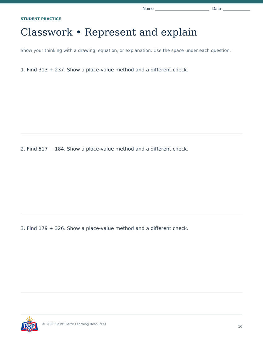 Actual page 16 from nc g3 place add teaching bundle; sample only.