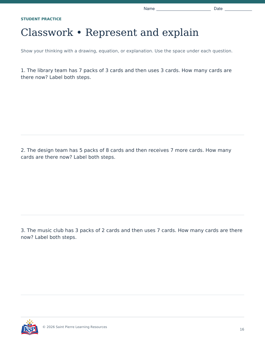 Actual page 16 from nc g3 two step teaching bundle; sample only.
