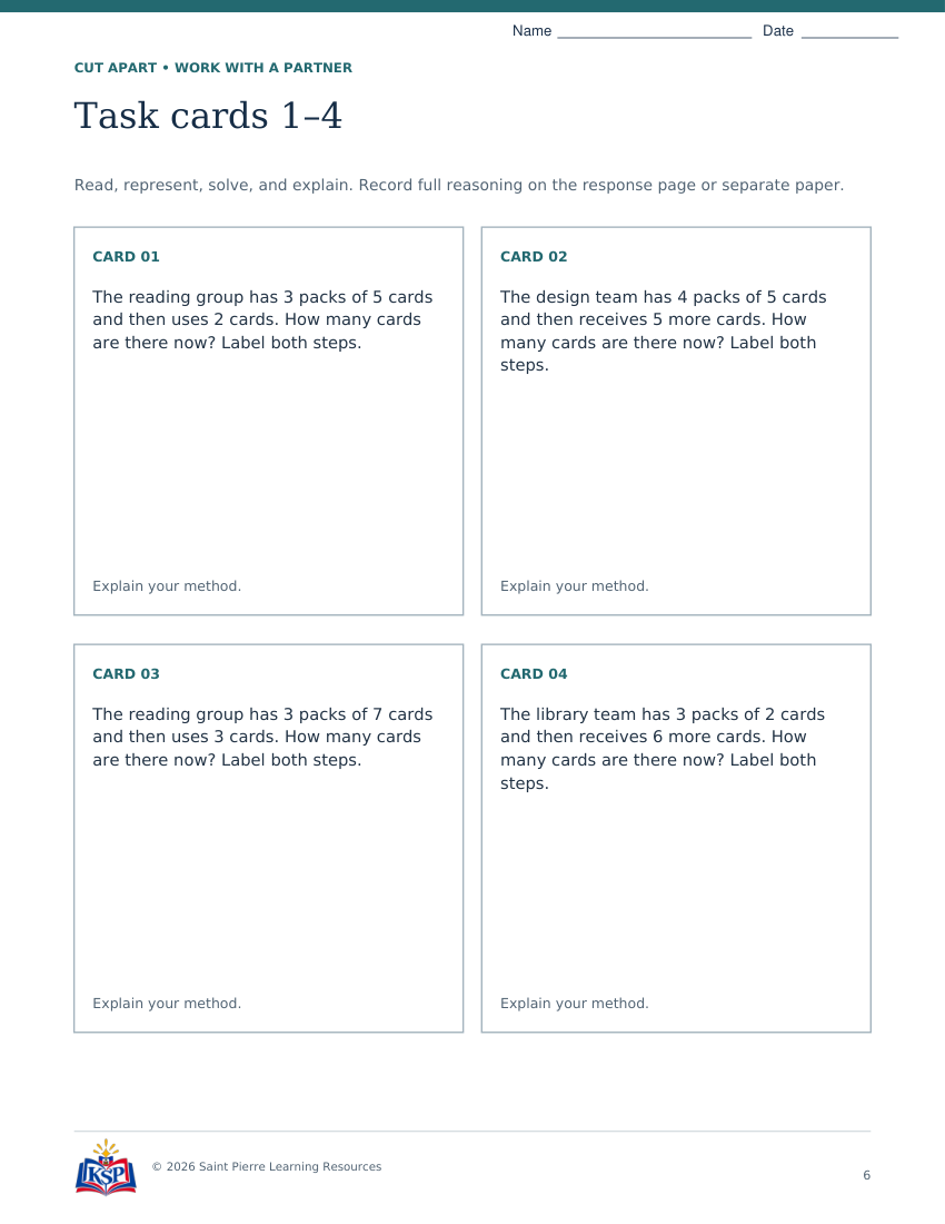 Actual page 6 from nc g3 two step teaching bundle; sample only.