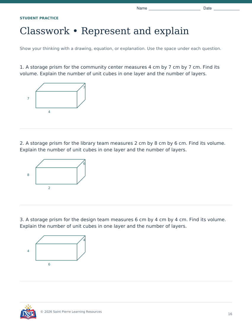 Actual page 16 from nc g5 prism volume teaching bundle; sample only.