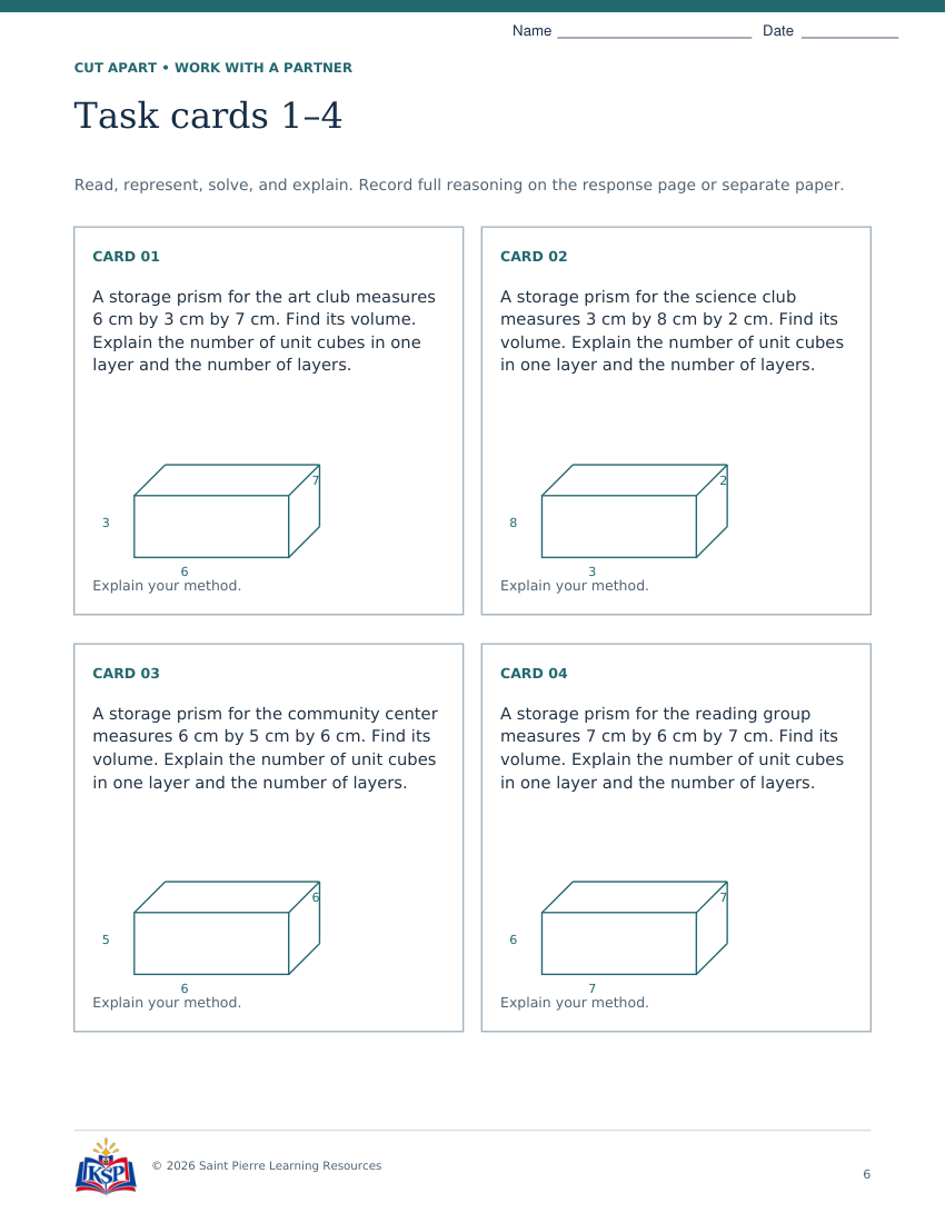 Actual page 6 from nc g5 prism volume teaching bundle; sample only.