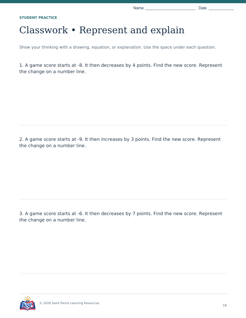 Actual page 16 from nc g7 signed change teaching bundle; sample only.